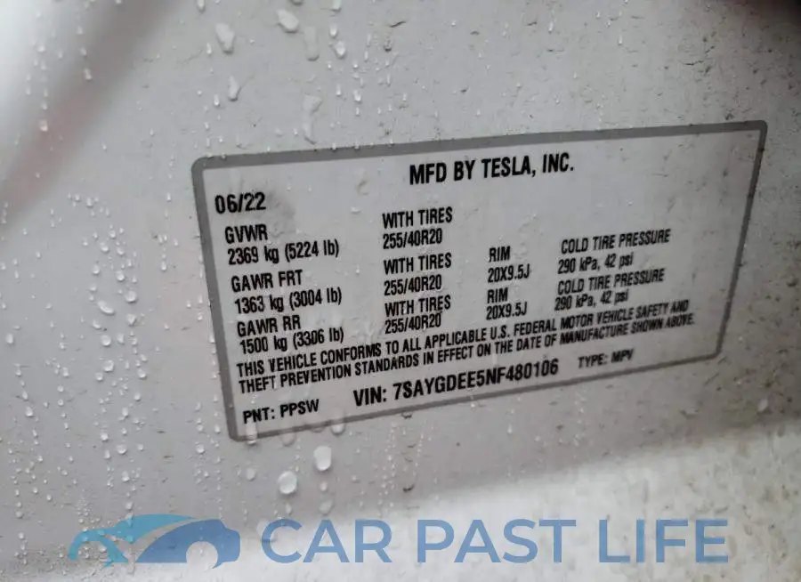 7SAYGDEE5NF480106# 12