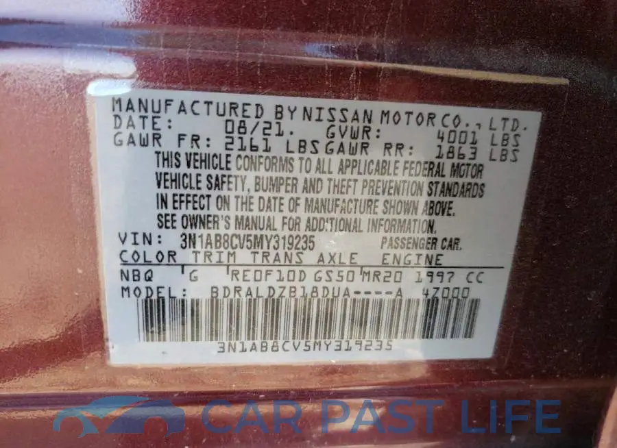 3N1AB8CV5MY319235# 12