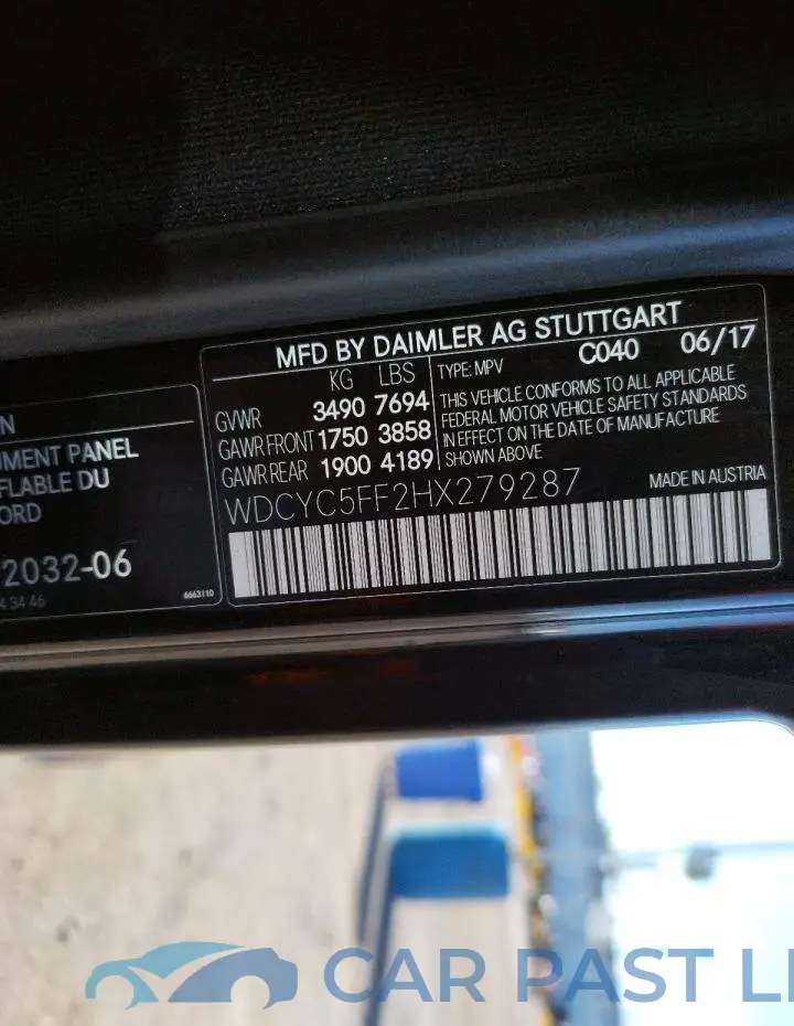 WDCYC5FF2HX279287# 14