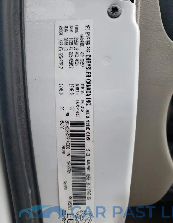 2C4RDGBGXER146398# 14