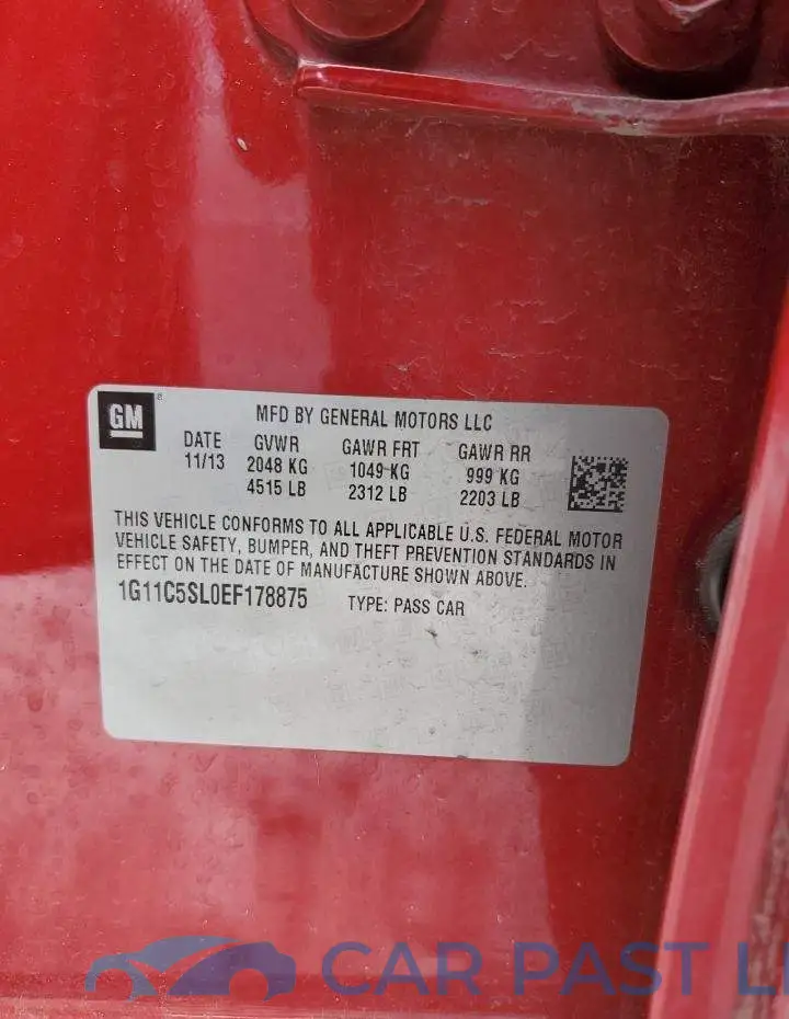 1G11C5SL0EF178875# 12