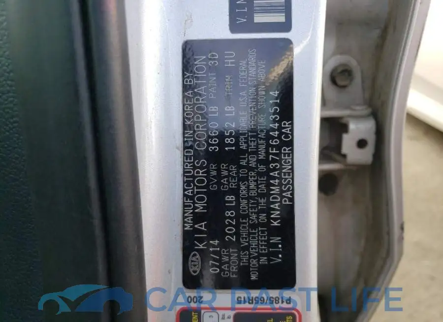 KNADM4A37F6443514# 12