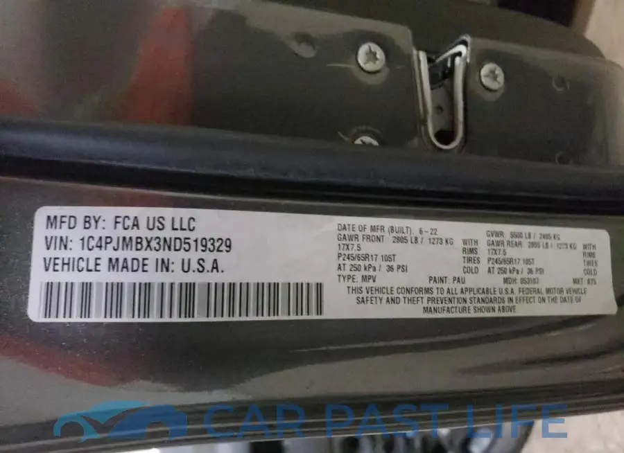 1C4PJMBX3ND519329# 13