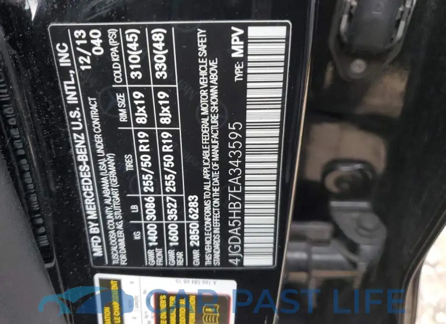 4JGDA5HB7EA343595# 12