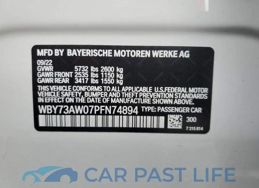 WBY73AW07PFN74894# 12