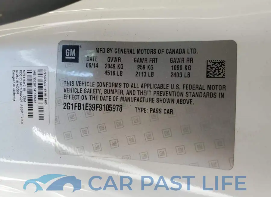 2G1FB1E39F9105978# 10