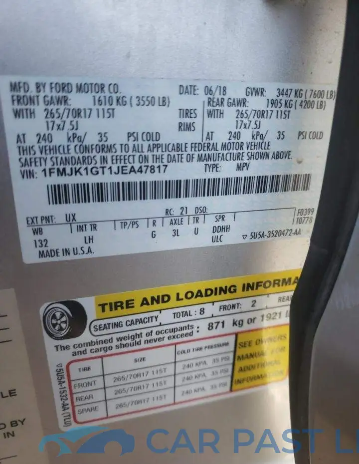 1FMJK1GT1JEA47817# 13