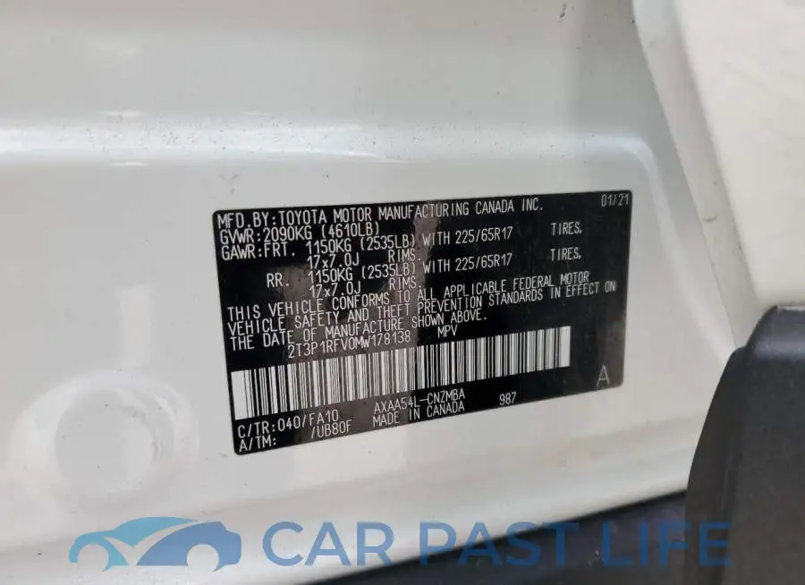 2T3P1RFV0MW178138# 13