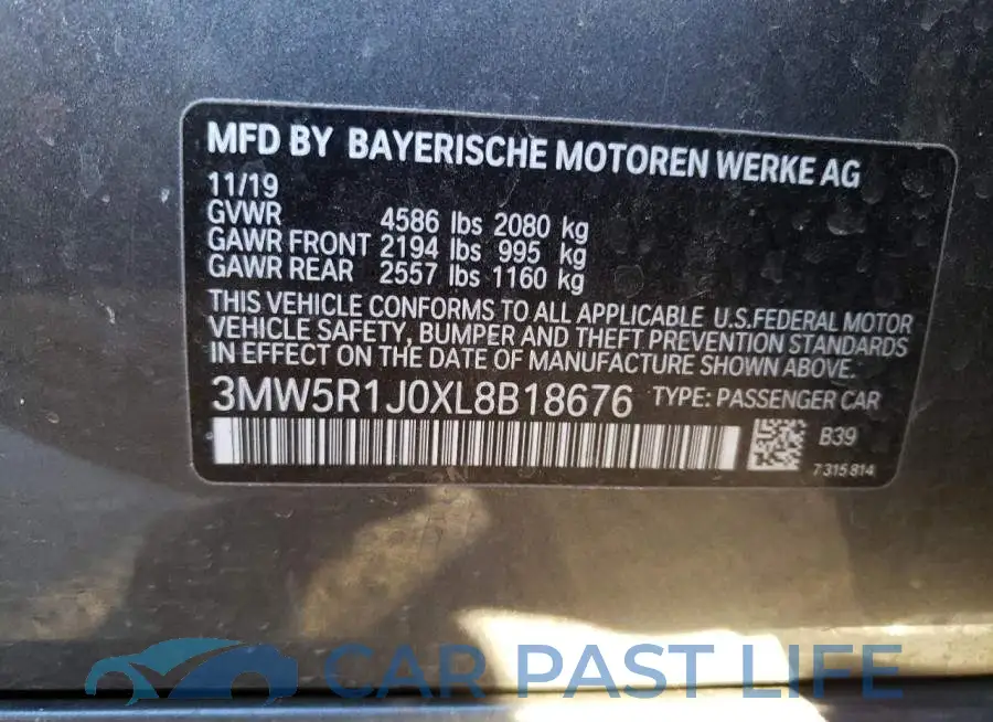 3MW5R1J0XL8B18676# 12