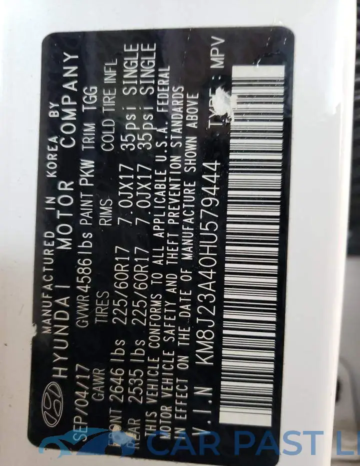KM8J23A40HU579444# 13