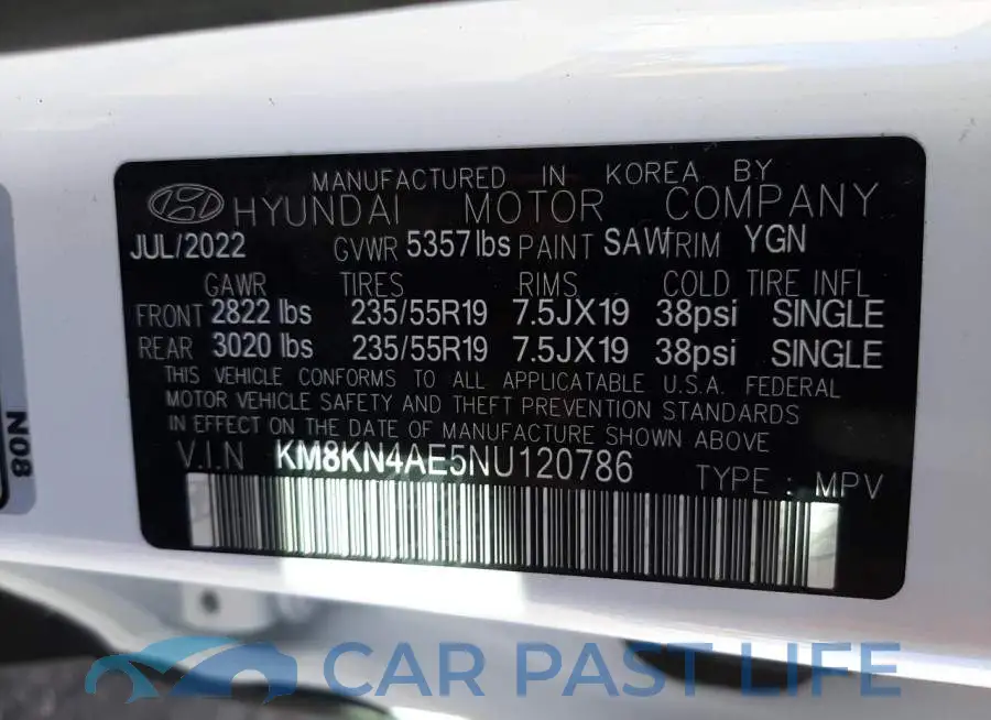 KM8KN4AE5NU120786# 14