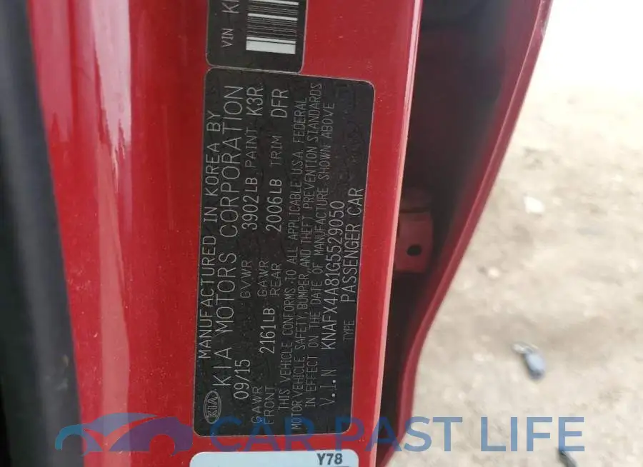 KNAFX4A81G5529050# 13