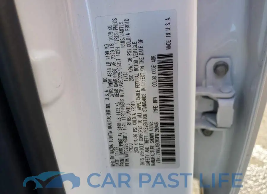 7MMVABCM5PN126946# 13