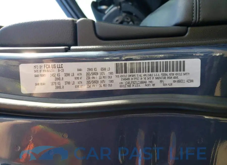 1C4RJFBG7LC108040# 13
