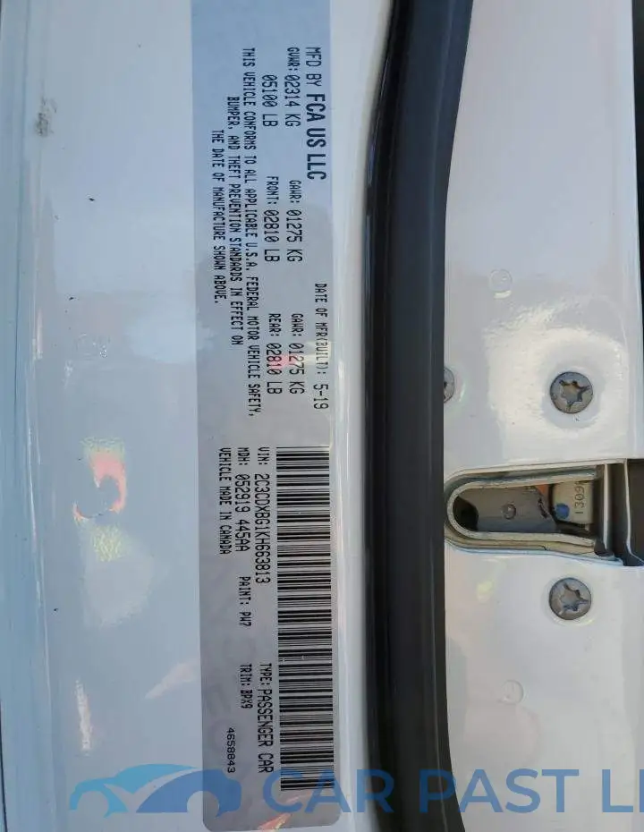 2C3CDXBG1KH663813# 12