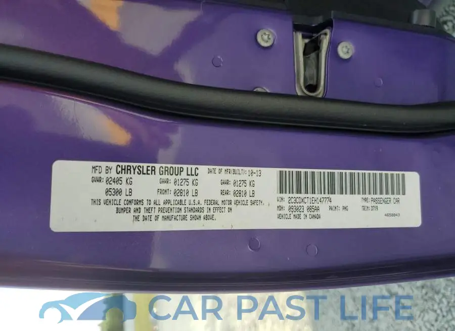 2C3CDXCT1EH147774# 12