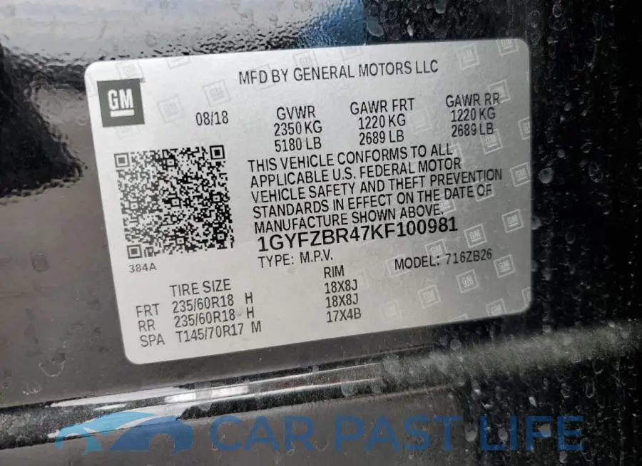 1GYFZBR47KF100981# 13