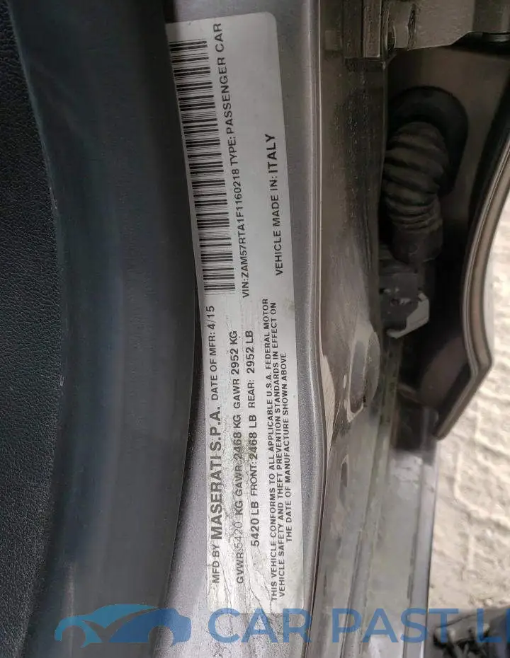 ZAM57RTA1F1160218# 12