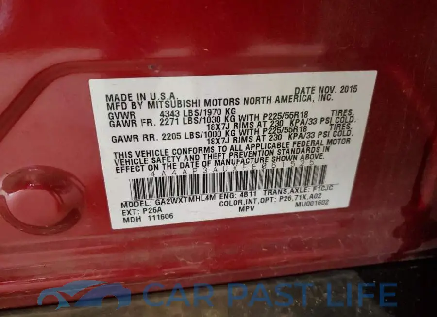4A4AP3AUXFE061525# 13
