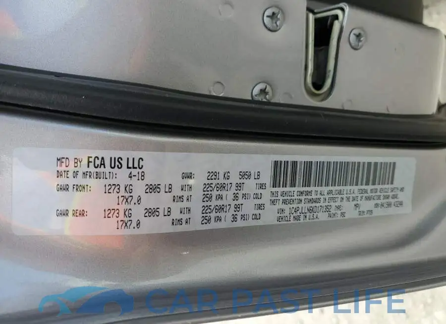1C4PJLLN6KD171352# 12