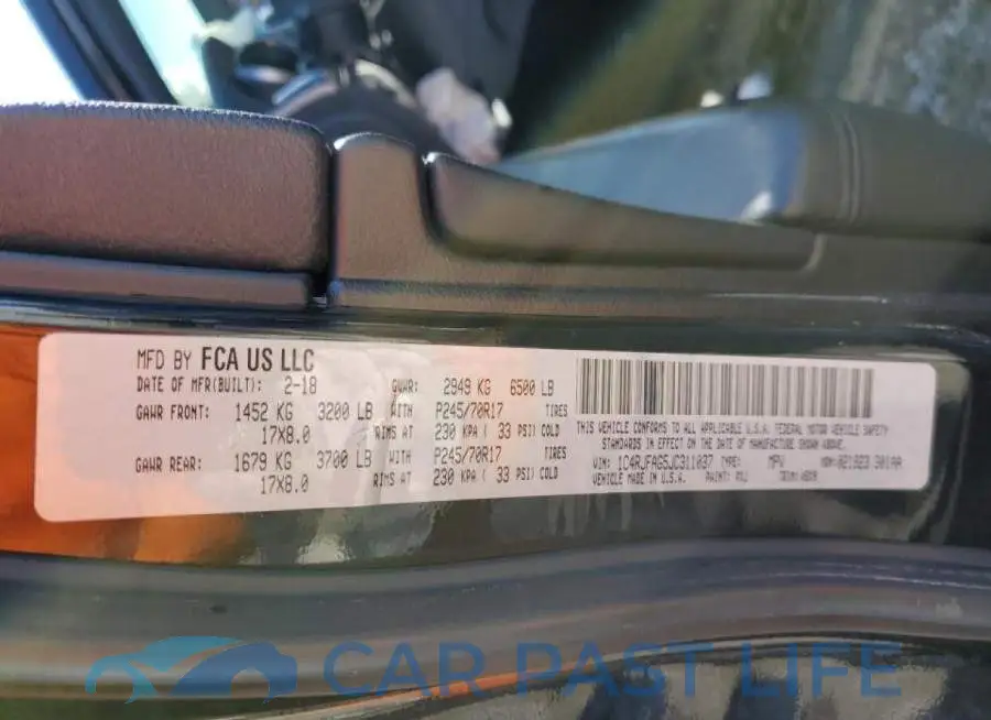 1C4RJFAG5JC311037# 14