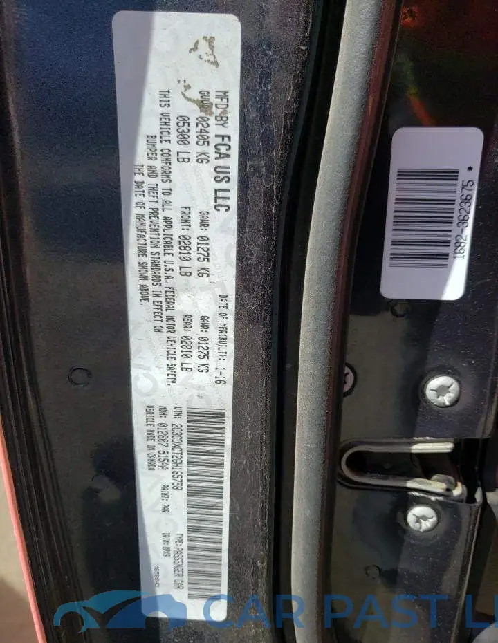 2C3CDXCT2GH185758# 13