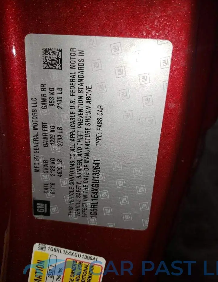 1G6RL1E4XGU139641# 13