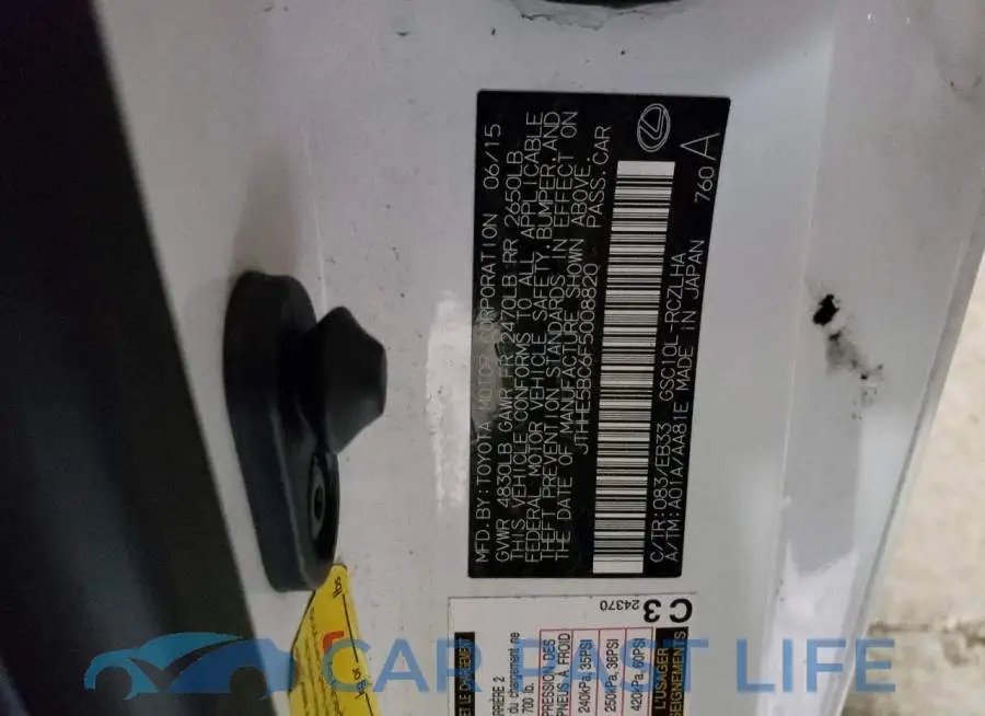 JTHHE5BC6F5008820# 12