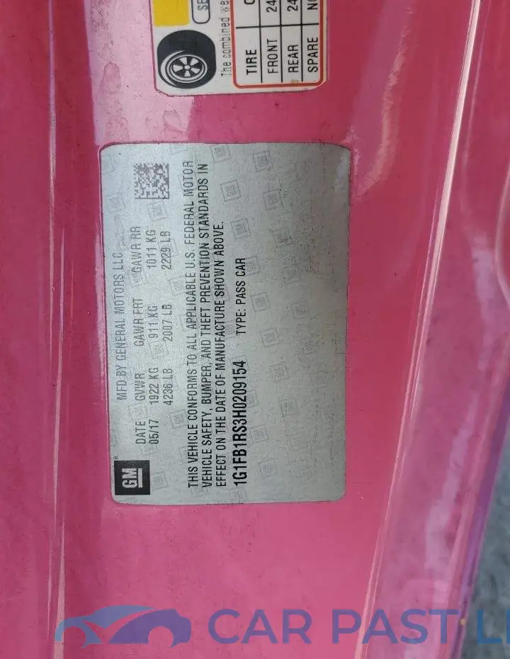 1G1FB1RS3H0209154# 12