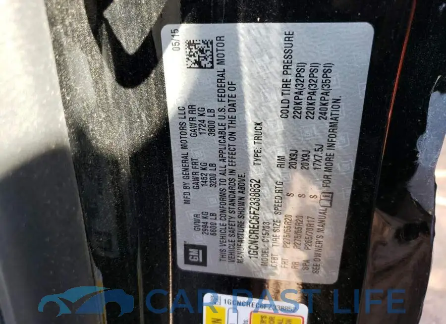 1GCNCREC6FZ338852# 12