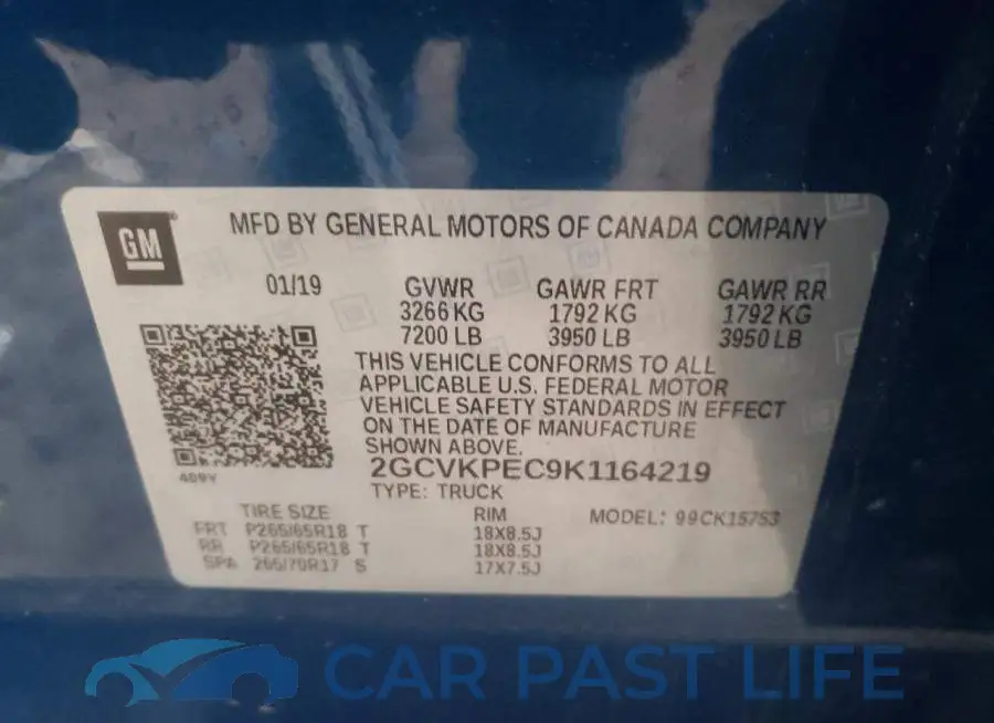 2GCVKPEC9K1164219# 12