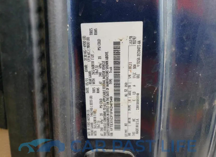 1FTEX1CF1FKD47549# 13