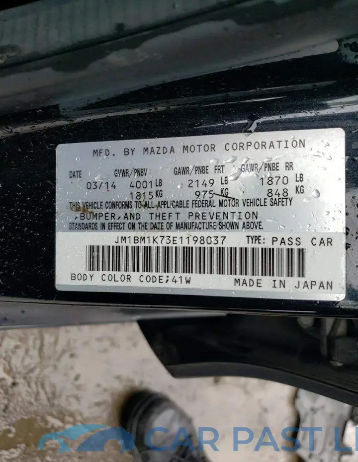 JM1BM1K73E1198037# 13