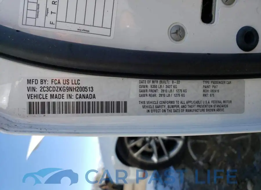 2C3CDZKG9NH200513# 12