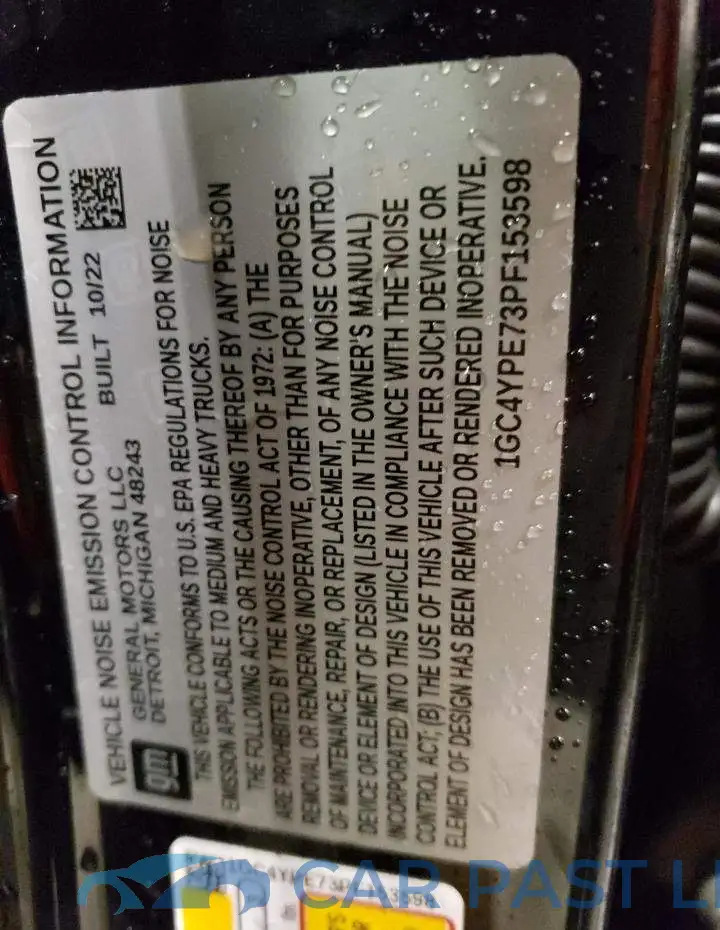 1GC4YPE73PF153598# 12