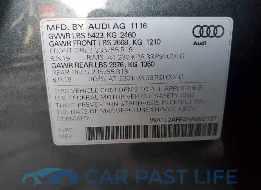 WA1L2AFP4HA082137# 14