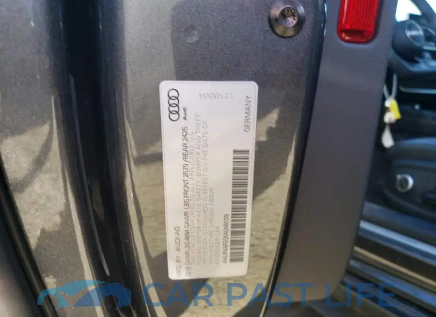 WAUP4AF55KA046039# 12