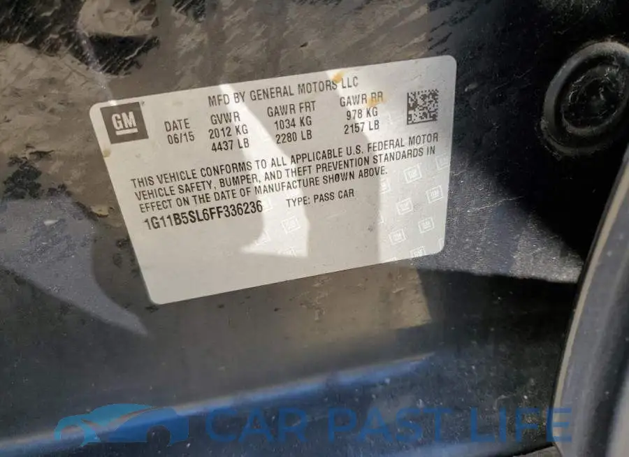 1G11B5SL6FF336236# 12