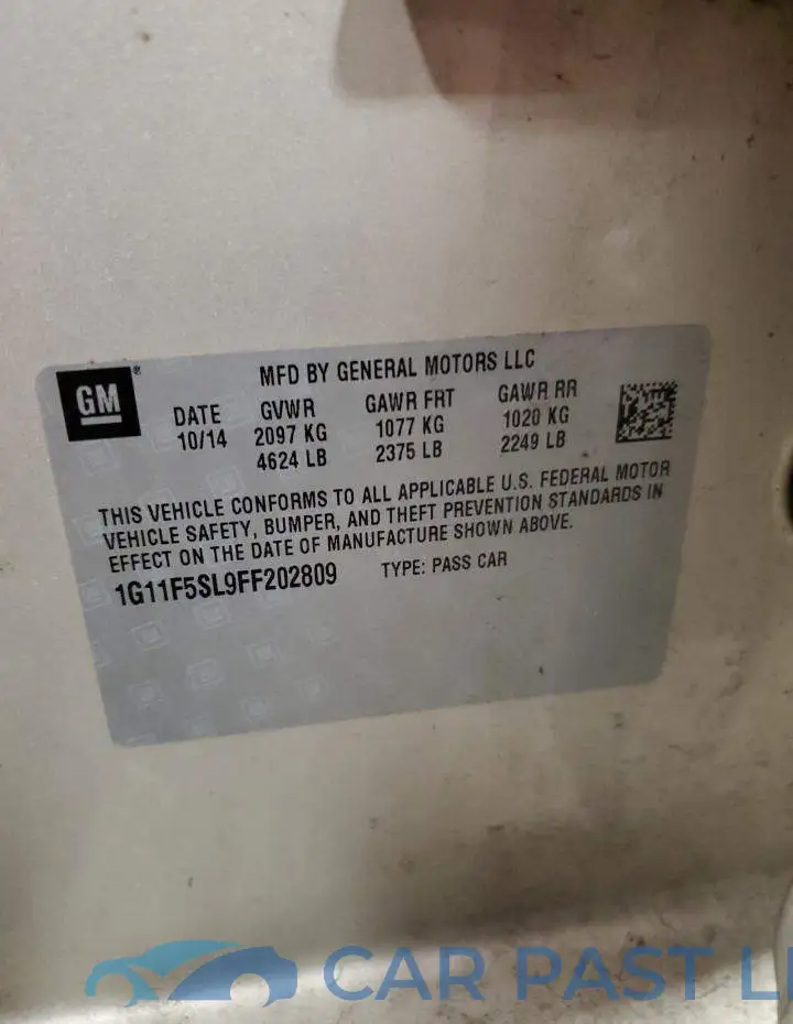 1G11F5SL9FF202809# 12