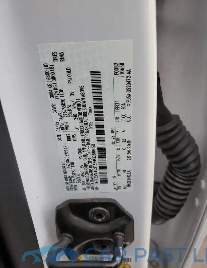 1FTEW1CF5FKD86650# 13
