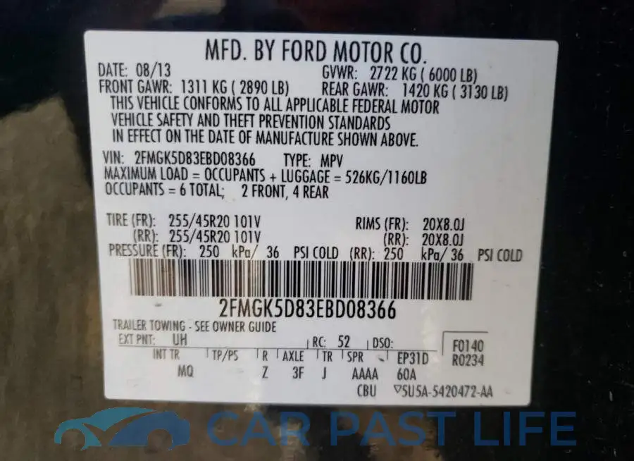 2FMGK5D83EBD08366# 13