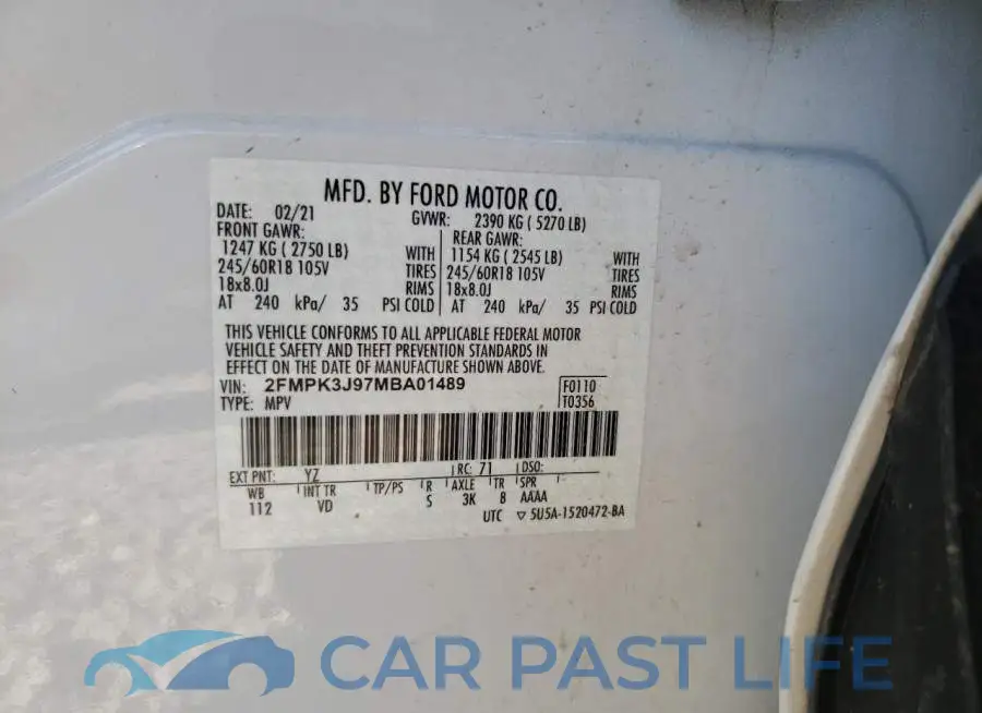 2FMPK3J97MBA01489# 13