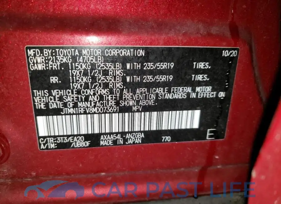 JTMN1RFV8MD073691# 13