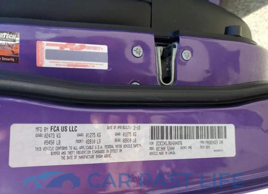 2C3CDXGJ9GH204976# 12