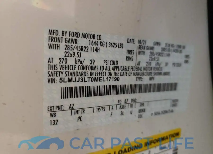 5LMJJ3LT0MEL17190# 14