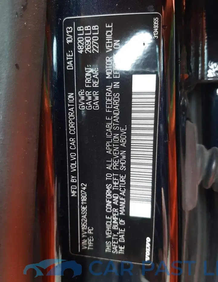 YV1952AS9E1180742# 12