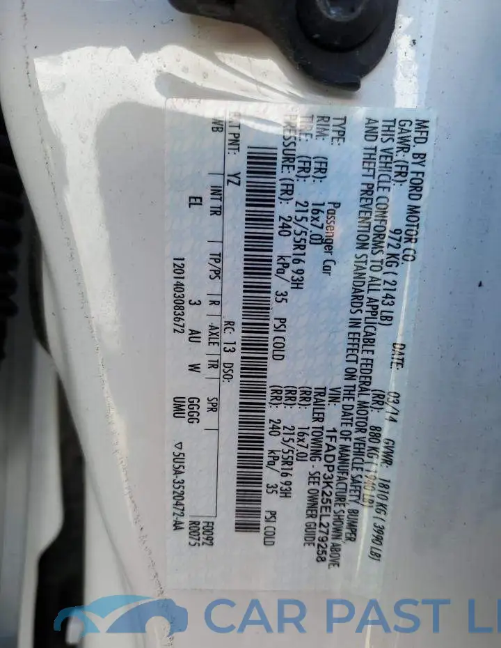 1FADP3K25EL279258# 12