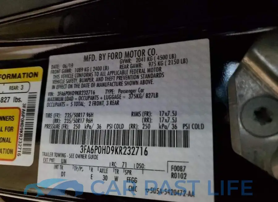 3FA6P0HD9KR232716# 12
