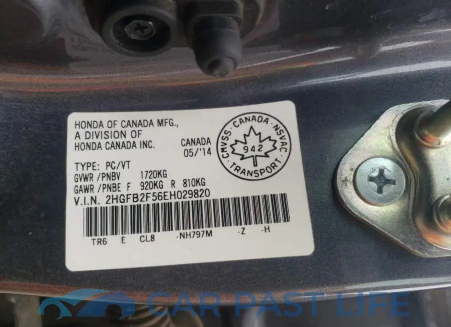 2HGFB2F56EH029820# 12
