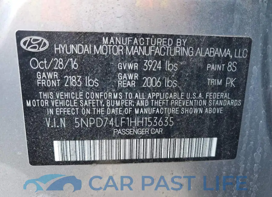 5NPD74LF1HH153635# 12
